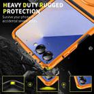 For Samsung Galaxy Z Flip7 5G Sliding Camshield Ring Holder Phone Case(Orange) - 3