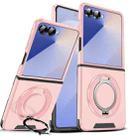 For Samsung Galaxy Z Flip7 5G Sliding Camshield Ring Holder Phone Case(Pink) - 1