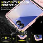 For Samsung Galaxy Z Flip7 5G Sliding Camshield Ring Holder Phone Case(Pink) - 2