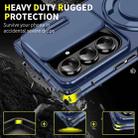 For Samsung Galaxy Z Fold7 5G Sliding Camshield Ring Holder Phone Case(Blue) - 2
