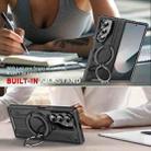 For Samsung Galaxy Z Fold7 5G Rotating Ring Holder Magnetic MagSafe Phone Case(Black) - 3
