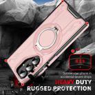 For Samsung Galaxy Z Fold7 5G Rotating Ring Holder Magnetic MagSafe Phone Case(Pink) - 2