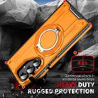 For Samsung Galaxy Z Fold7 5G Rotating Ring Holder Magnetic MagSafe Phone Case(Orange) - 2