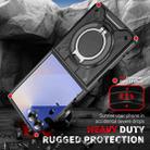 For Samsung Galaxy Z Flip7 5G Rotating Ring Holder Magnetic MagSafe Phone Case(Black) - 2