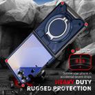 For Samsung Galaxy Z Flip7 5G Rotating Ring Holder Magnetic MagSafe Phone Case(Blue) - 2