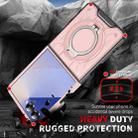For Samsung Galaxy Z Flip7 5G Rotating Ring Holder Magnetic MagSafe Phone Case(Pink) - 2