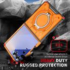 For Samsung Galaxy Z Flip7 5G Rotating Ring Holder Magnetic MagSafe Phone Case(Orange) - 2