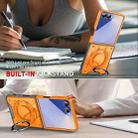 For Samsung Galaxy Z Flip7 5G Rotating Ring Holder Magnetic MagSafe Phone Case(Orange) - 3