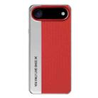 For iPhone 17 Air Camera Design Diamond Texture Leather PC Phone Case(Red) - 1
