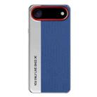 For iPhone 17 Air Camera Design Diamond Texture Leather PC Phone Case(Blue) - 1