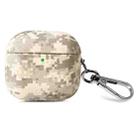 For AirPods 4 Camouflage Nature Leather Earphone Protective Case(Sand Camouflage) - 1