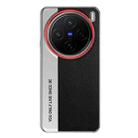 For vivo X200 Pro Camera Design Diamond Texture Leather PC Phone Case(Black) - 1