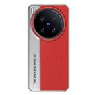 For vivo X200 Ultra Camera Design Diamond Texture Leather PC Phone Case(Red) - 1