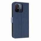 For Redmi 11A / 12C Metal Bow Leather Phone Case with Hand Strap(Dark Blue) - 3