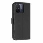 For Redmi 11A / 12C Metal Bow Leather Phone Case with Hand Strap(Black) - 3