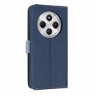 For Redmi 14C 4G / Poco C75 Metal Bow Leather Phone Case with Hand Strap(Dark Blue) - 3
