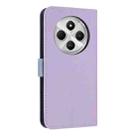 For Redmi 14C 4G / Poco C75 Metal Bow Leather Phone Case with Hand Strap(Purple) - 3