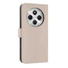 For Redmi 14C 4G / Poco C75 Metal Bow Leather Phone Case with Hand Strap(Apricot) - 3