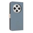 For Redmi 14C 4G / Poco C75 Metal Bow Leather Phone Case with Hand Strap(Light Blue) - 3