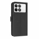 For Redmi K70 Pro / Poco F6 Pro 5G Metal Bow Leather Phone Case with Hand Strap(Black) - 3