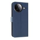For Redmi K80 Pro / Poco F7 Pro Metal Bow Leather Phone Case with Hand Strap(Dark Blue) - 3