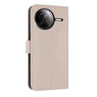 For Redmi K80 Pro / Poco F7 Pro Metal Bow Leather Phone Case with Hand Strap(Apricot) - 3