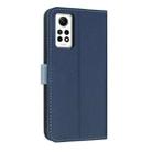 For Redmi Note 12 Pro 4G Global Metal Bow Leather Phone Case with Hand Strap(Dark Blue) - 3