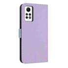 For Redmi Note 12 Pro 4G Global Metal Bow Leather Phone Case with Hand Strap(Purple) - 3