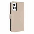 For Redmi Note 12 Pro 4G Global Metal Bow Leather Phone Case with Hand Strap(Apricot) - 3