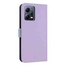 For Redmi Note 12 Pro 5G Metal Bow Leather Phone Case with Hand Strap(Purple) - 3