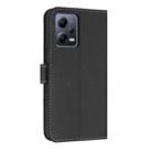 For Redmi Note 12 Pro+ 5G Metal Bow Leather Phone Case with Hand Strap(Black) - 3