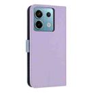 For Redmi Note 13 5G Metal Bow Leather Phone Case with Hand Strap(Purple) - 3