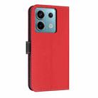 For Redmi Note 13 Pro 5G / Poco X6 Metal Bow Leather Phone Case with Hand Strap(Red) - 3