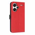 For Redmi Note 13 Pro+ Metal Bow Leather Phone Case with Hand Strap(Red) - 3