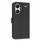 For Redmi Note 13 Pro+ Metal Bow Leather Phone Case with Hand Strap(Black) - 3