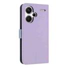 For Redmi Note 13 Pro+ Metal Bow Leather Phone Case with Hand Strap(Purple) - 3
