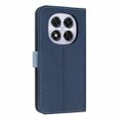 For Redmi Note 14 Pro 4G Global Metal Bow Leather Phone Case with Hand Strap(Dark Blue) - 3