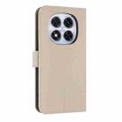 For Redmi Note 14 Pro 4G Global Metal Bow Leather Phone Case with Hand Strap(Apricot) - 3