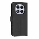 For Redmi Note 14 Pro 5G / 14 Pro+ Metal Bow Leather Phone Case with Hand Strap(Black) - 3
