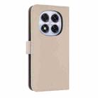 For Redmi Note 14 Pro 5G / 14 Pro+ Metal Bow Leather Phone Case with Hand Strap(Apricot) - 3
