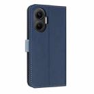 For Redmi Turbo 4 Pro / Poco X7 Pro Metal Bow Leather Phone Case with Hand Strap(Dark Blue) - 3