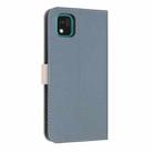 For Kyocera Kantan Sumaho3 A205KC Metal Bow Leather Phone Case with Hand Strap(Light Blue) - 3