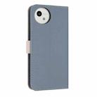 For Sharp Aquos wish5 Metal Bow Leather Phone Case with Hand Strap(Light Blue) - 3