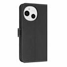 For Sharp Aquos Sense9 Metal Bow Leather Phone Case with Hand Strap(Black) - 3