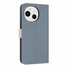 For Sharp Aquos Sense9 Metal Bow Leather Phone Case with Hand Strap(Light Blue) - 3
