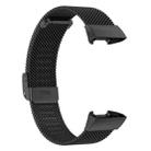 For Fitbit Charge 4 / 3 xDfind Milanese Metal Buckle Watch Band(Black) - 3
