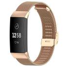 For Fitbit Charge 4 / 3 xDfind Milanese Metal Buckle Watch Band(Rose Gold) - 1
