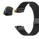 For Fitbit Charge 6 / 5 xDfind Milanese Metal Buckle Watch Band(Black) - 3