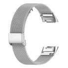 For Fitbit Charge 6 / 5 xDfind Milanese Metal Buckle Watch Band(Silver) - 2