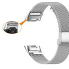 For Fitbit Charge 6 / 5 xDfind Milanese Metal Buckle Watch Band(Silver) - 3
